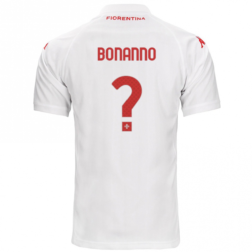 Kids Football Piergiorgio Bonanno #0 White Away Jersey 2024/25 T-Shirt Uk