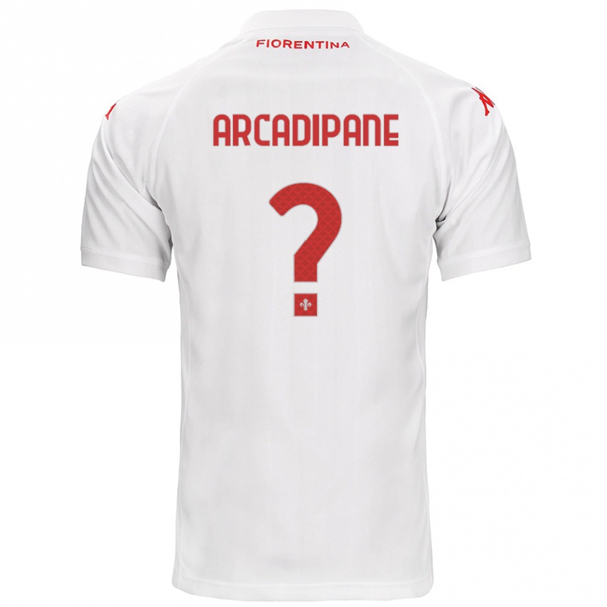 Kids Football Guglielmo Arcadipane #0 White Away Jersey 2024/25 T-Shirt Uk