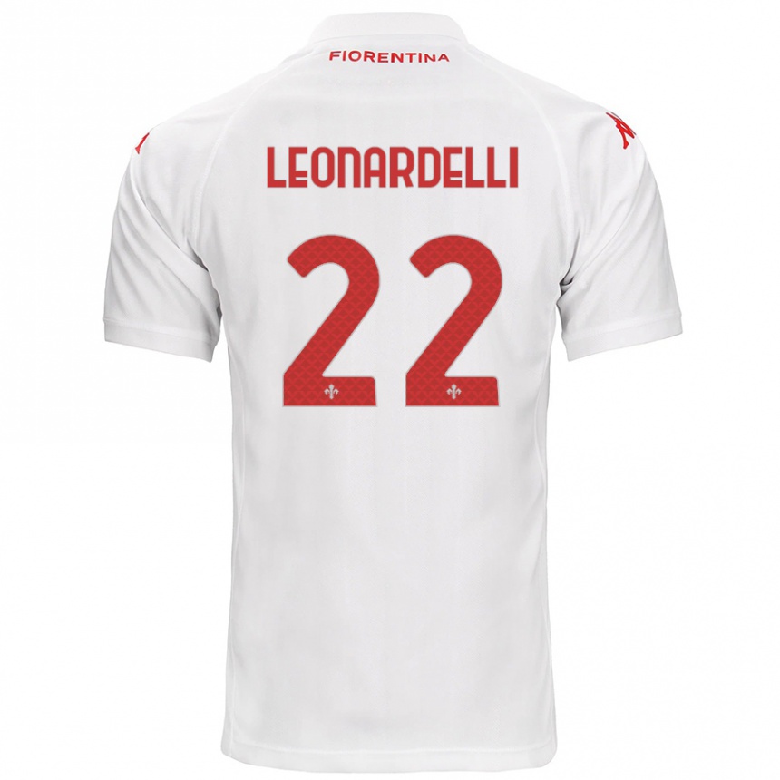 Kids Football Pietro Leonardelli #22 White Away Jersey 2024/25 T-Shirt Uk