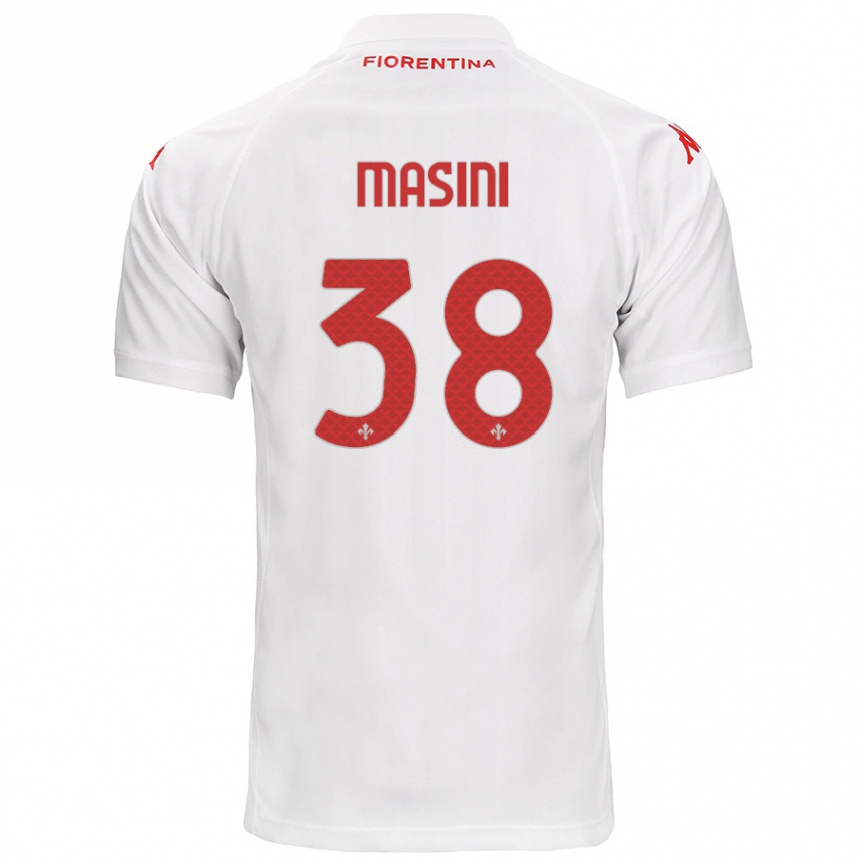 Kids Football Linda Masini #38 White Away Jersey 2024/25 T-Shirt Uk