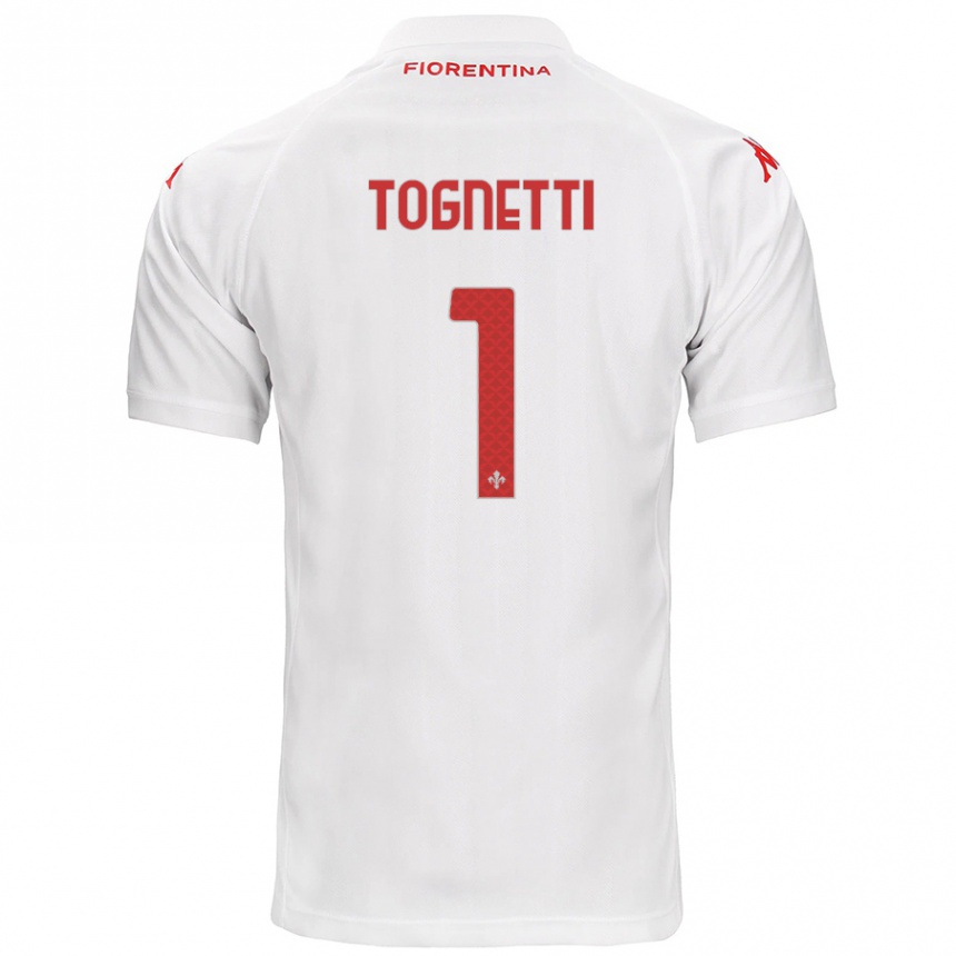 Kids Football Laerte Tognetti #1 White Away Jersey 2024/25 T-Shirt Uk