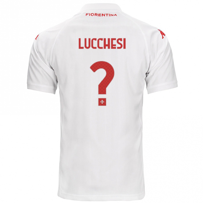 Kids Football Andrea Lucchesi #0 White Away Jersey 2024/25 T-Shirt Uk