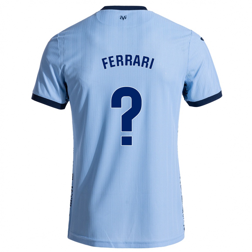 Kids Football Andrés Ferrari #0 Sky Blue Away Jersey 2024/25 T-Shirt Uk