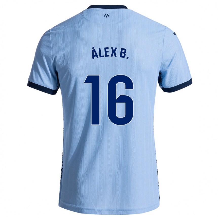 Kids Football Álex Baena #16 Sky Blue Away Jersey 2024/25 T-Shirt Uk