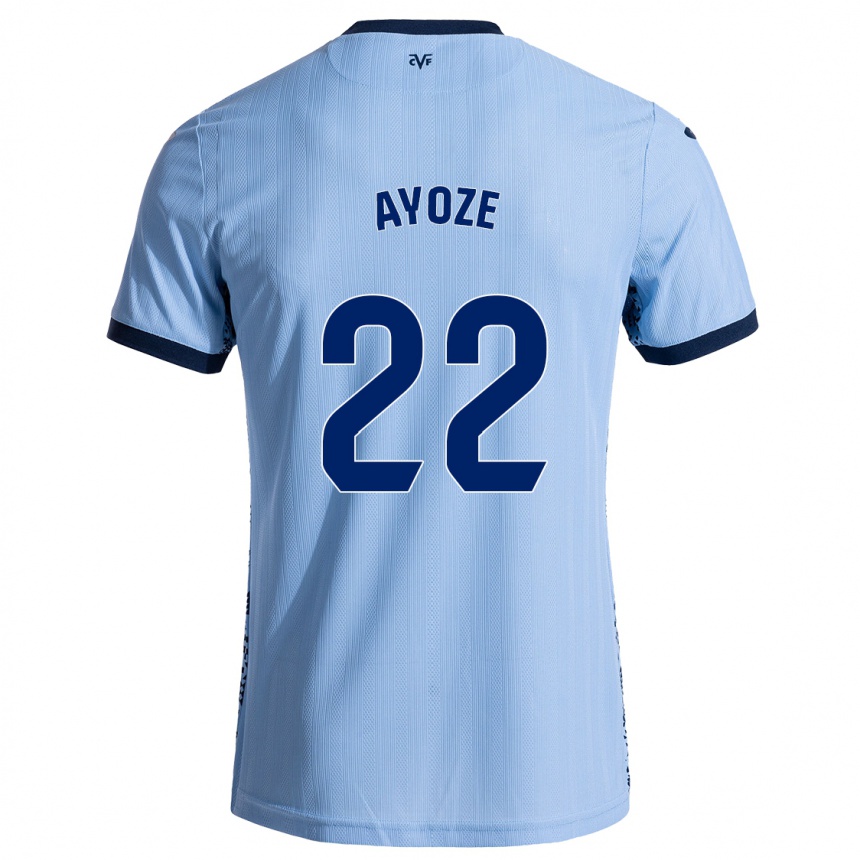 Kids Football Ayoze Pérez #22 Sky Blue Away Jersey 2024/25 T-Shirt Uk