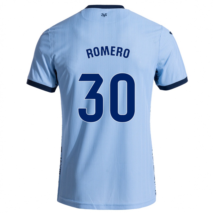 Kids Football Lucía Romero #30 Sky Blue Away Jersey 2024/25 T-Shirt Uk