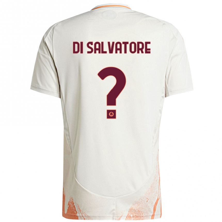 Kids Football Diego Di Salvatore #0 Cream White Orange Away Jersey 2024/25 T-Shirt Uk