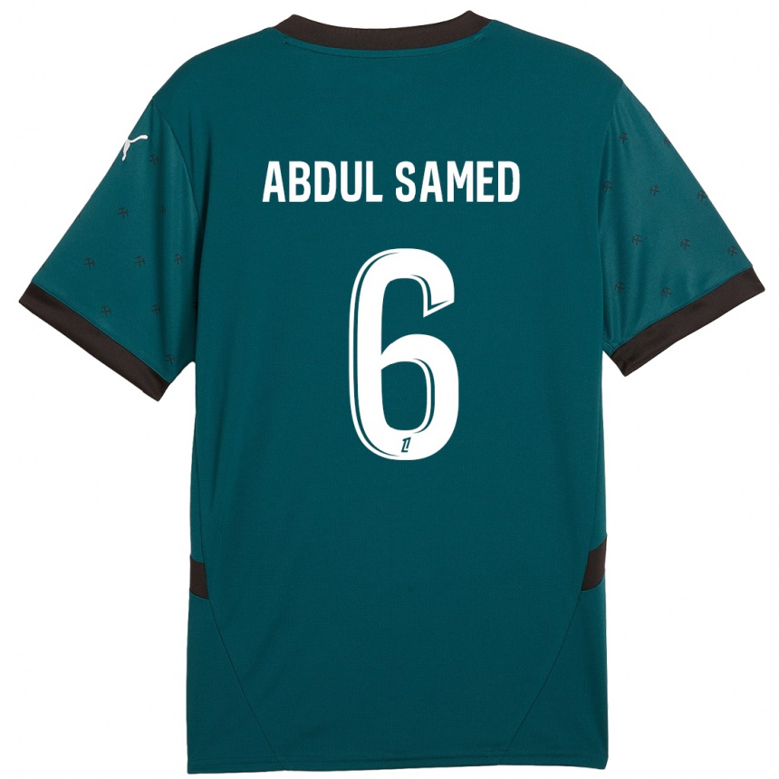 Kids Football Salis Abdul Samed #6 Dark Green Away Jersey 2024/25 T-Shirt Uk