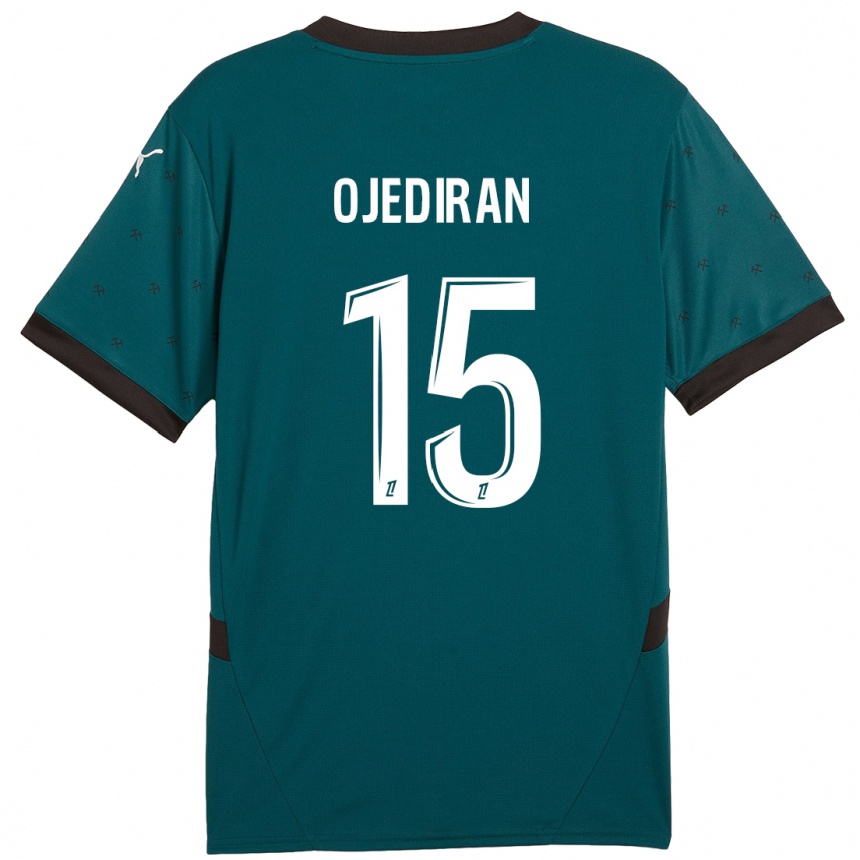 Kids Football Hamzat Ojediran #15 Dark Green Away Jersey 2024/25 T-Shirt Uk