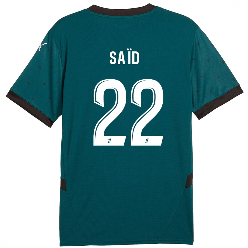 Kids Football Wesley Saïd #22 Dark Green Away Jersey 2024/25 T-Shirt Uk