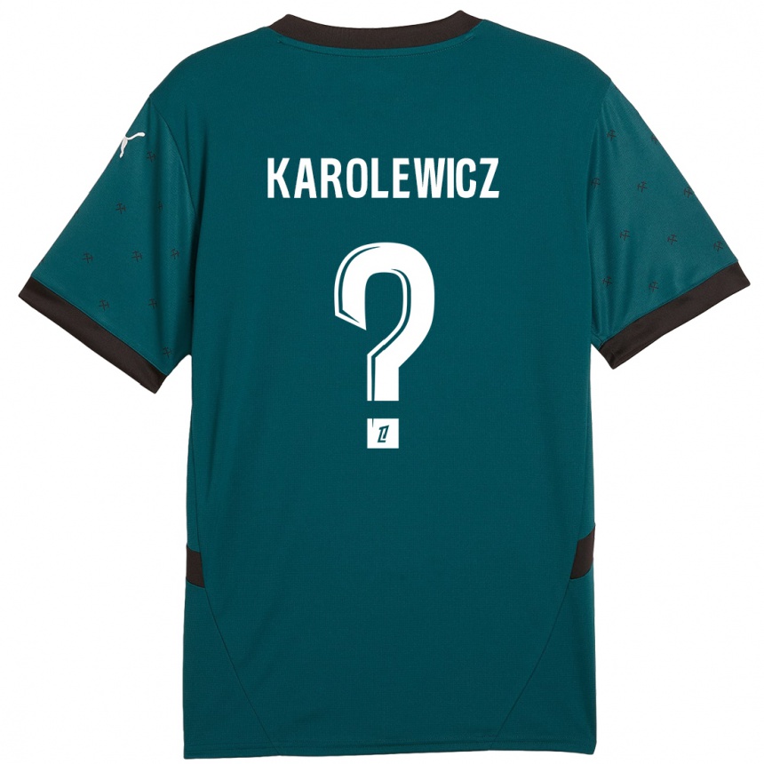 Kids Football Roman Karolewicz #0 Dark Green Away Jersey 2024/25 T-Shirt Uk