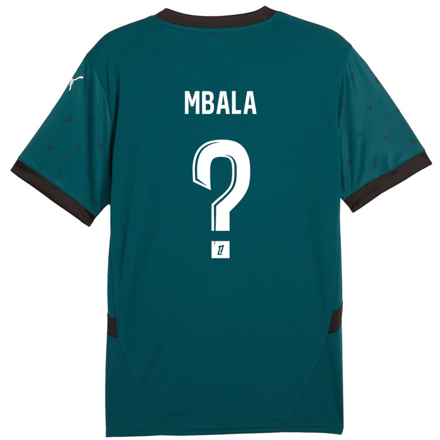 Kids Football Keny Mbala #0 Dark Green Away Jersey 2024/25 T-Shirt Uk