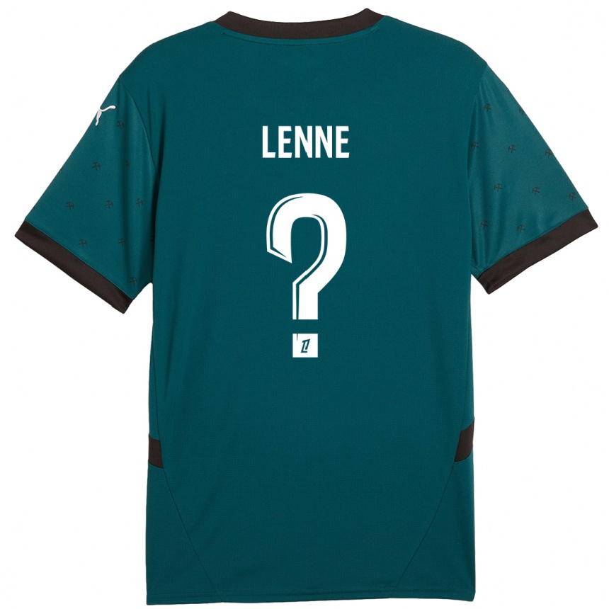 Kids Football Oscar Lenne #0 Dark Green Away Jersey 2024/25 T-Shirt Uk