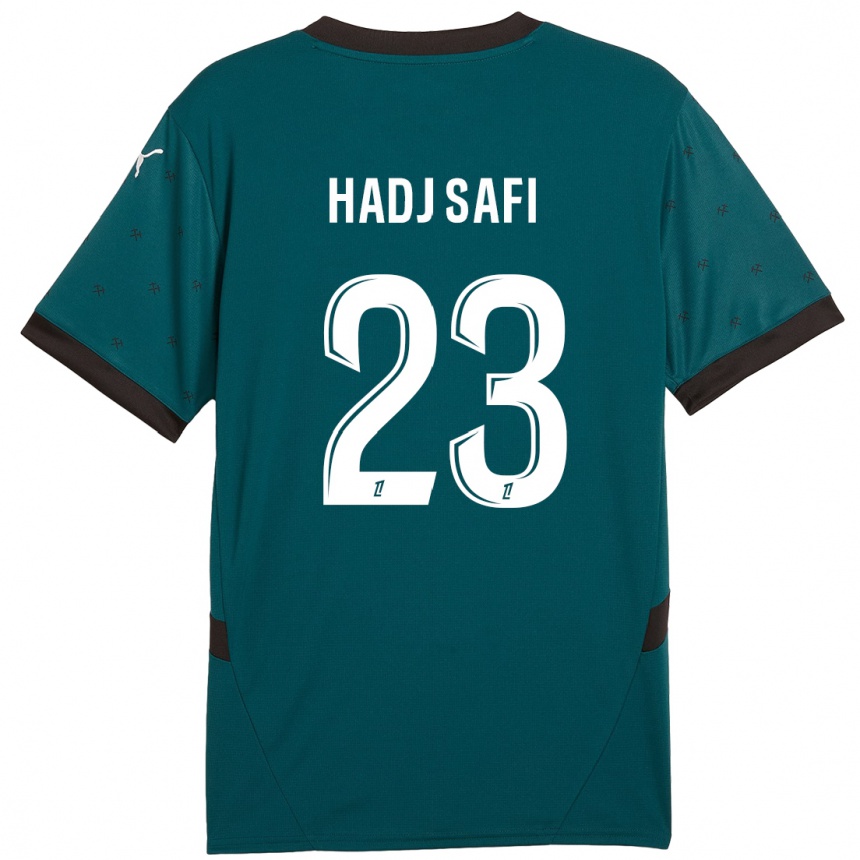 Kids Football Souhina Hadj Safi #23 Dark Green Away Jersey 2024/25 T-Shirt Uk