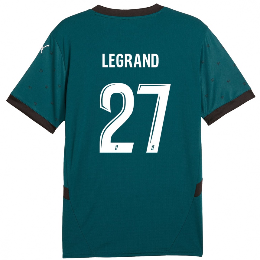 Kids Football Bérénice Legrand #27 Dark Green Away Jersey 2024/25 T-Shirt Uk