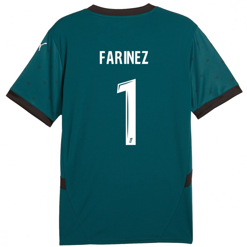 Kids Football Wuilker Fariñez #1 Dark Green Away Jersey 2024/25 T-Shirt Uk