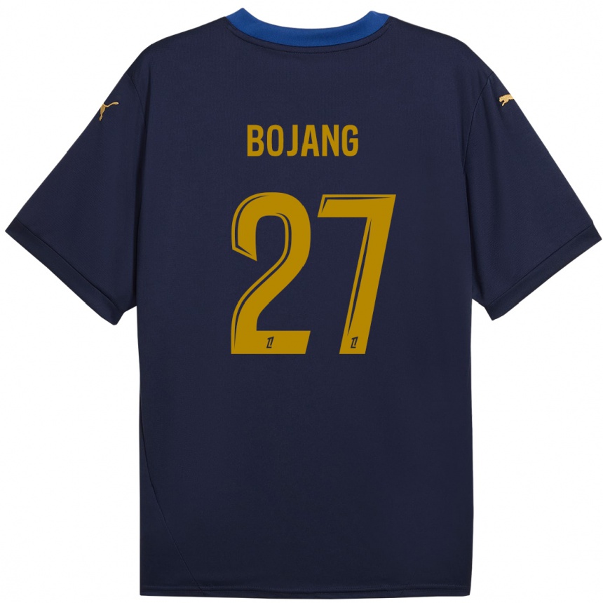 Kids Football Adama Bojang #27 Navy Gold Away Jersey 2024/25 T-Shirt Uk