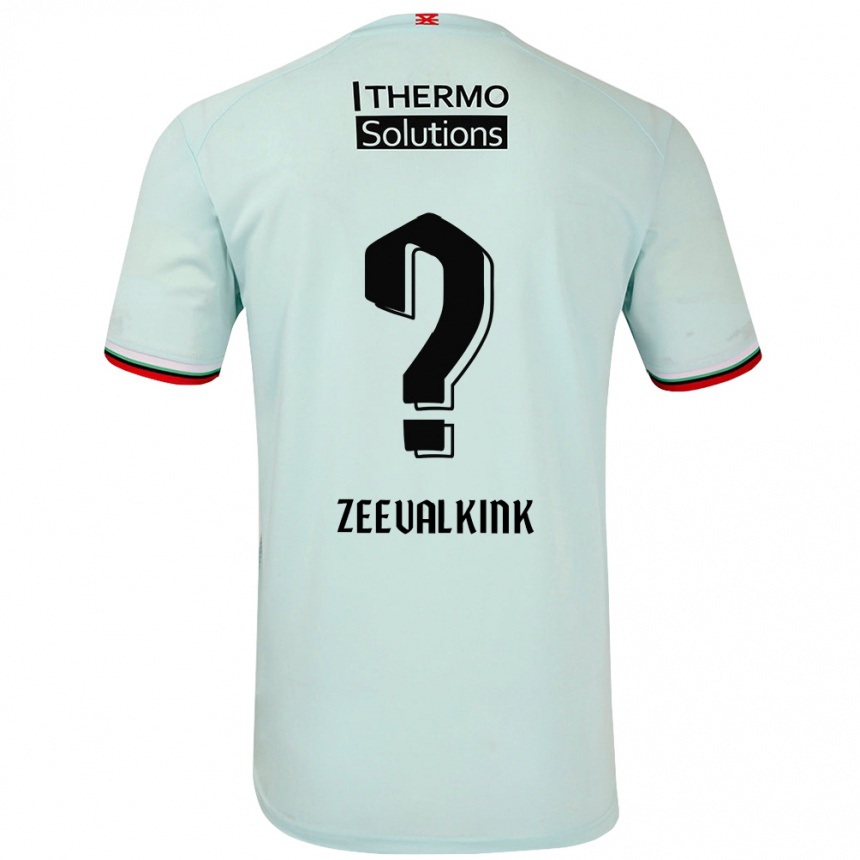 Kids Football Leco Zeevalkink #0 Light Green Away Jersey 2024/25 T-Shirt Uk