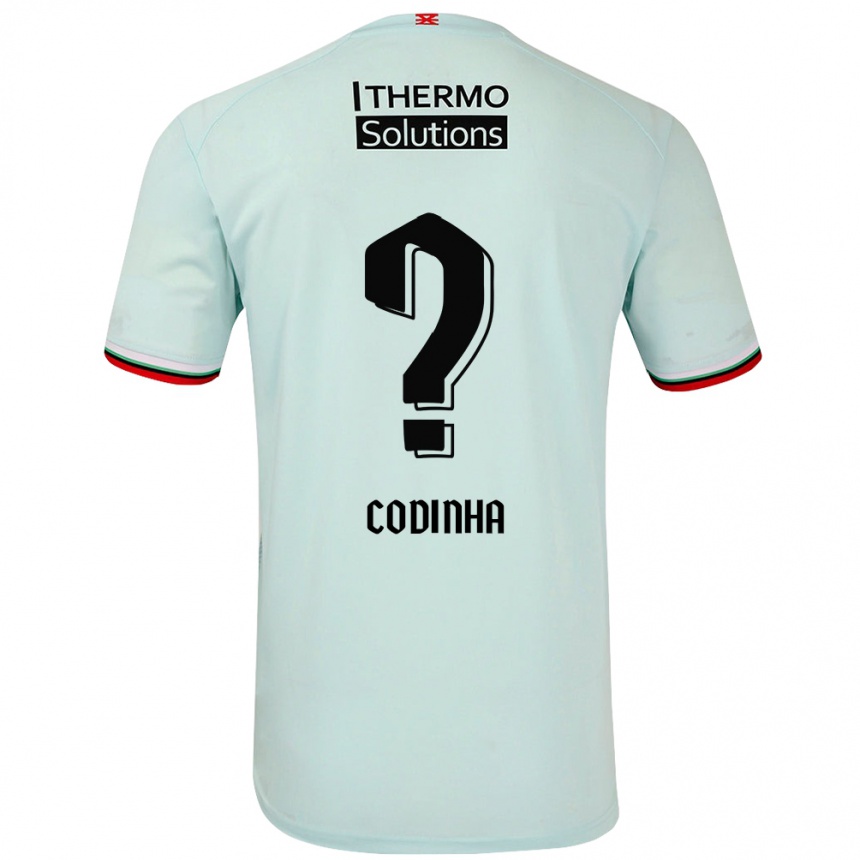 Kids Football Tiago Codinha #0 Light Green Away Jersey 2024/25 T-Shirt Uk