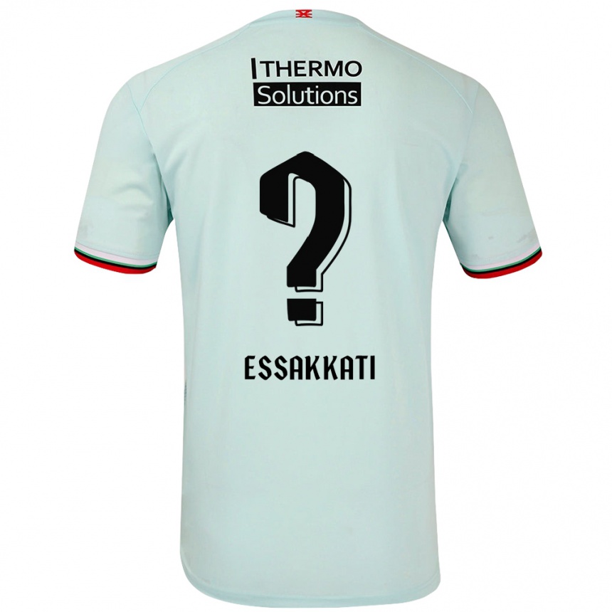 Kids Football Mohamed Essakkati #0 Light Green Away Jersey 2024/25 T-Shirt Uk