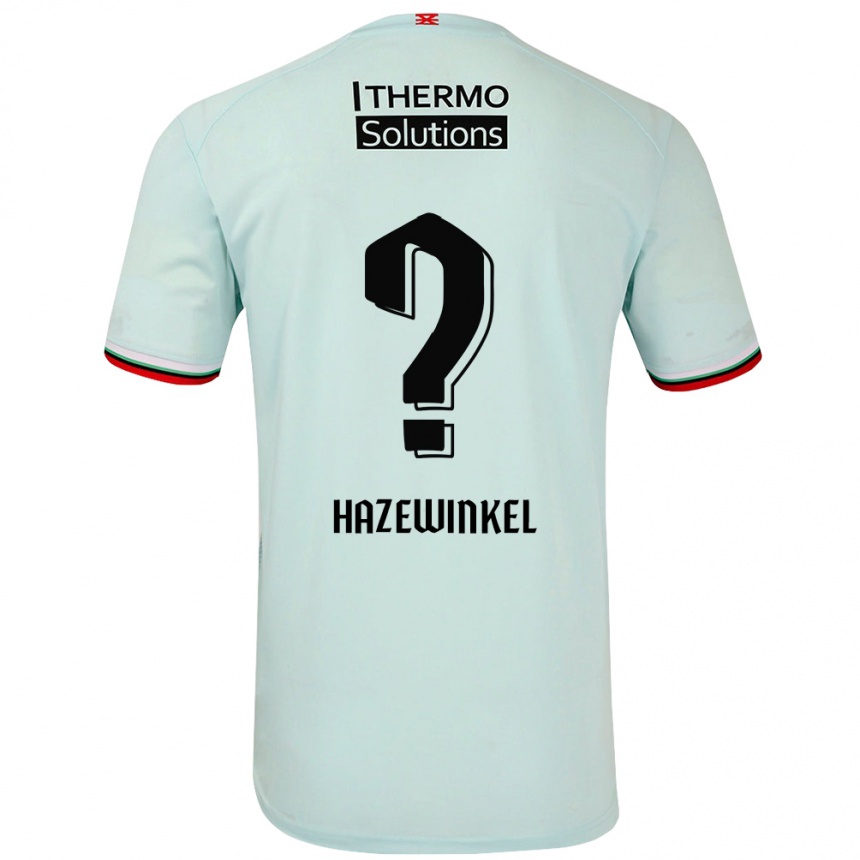 Kids Football Ruben Hazewinkel #0 Light Green Away Jersey 2024/25 T-Shirt Uk