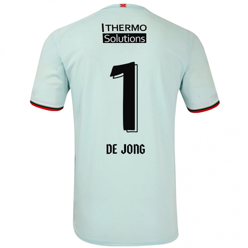 Kids Football Daniëlle De Jong #1 Light Green Away Jersey 2024/25 T-Shirt Uk