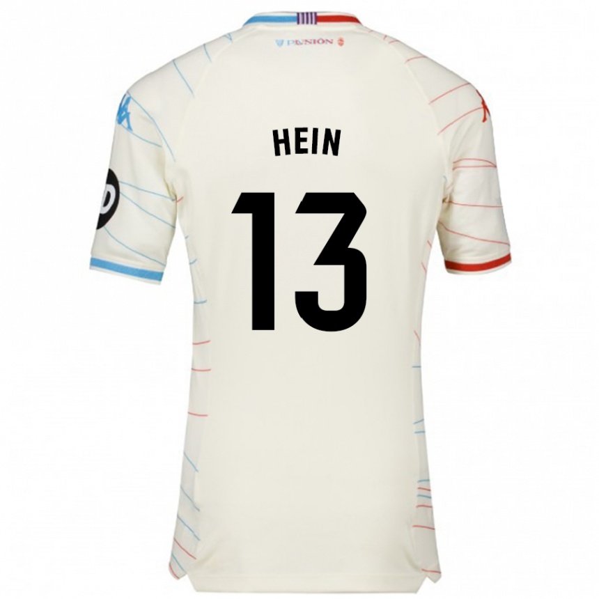 Kids Football Karl Hein #13 White Red Blue Away Jersey 2024/25 T-Shirt Uk