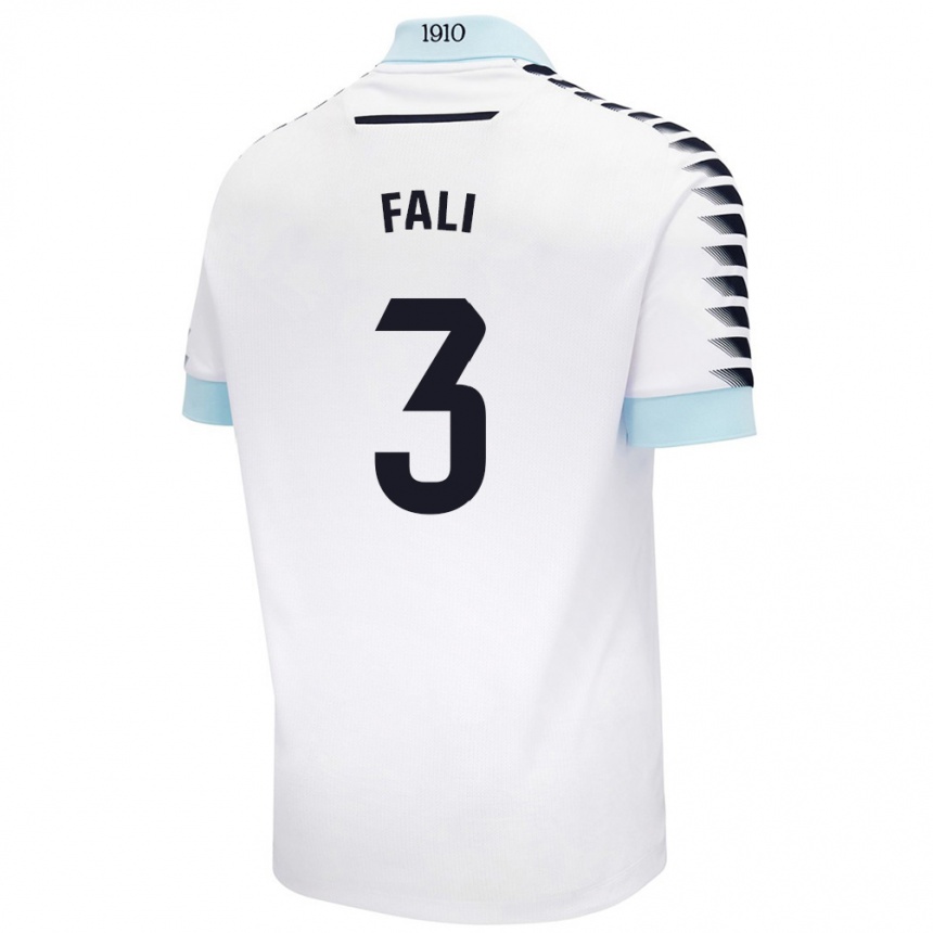 Kids Football Fali #3 White Blue Away Jersey 2024/25 T-Shirt Uk