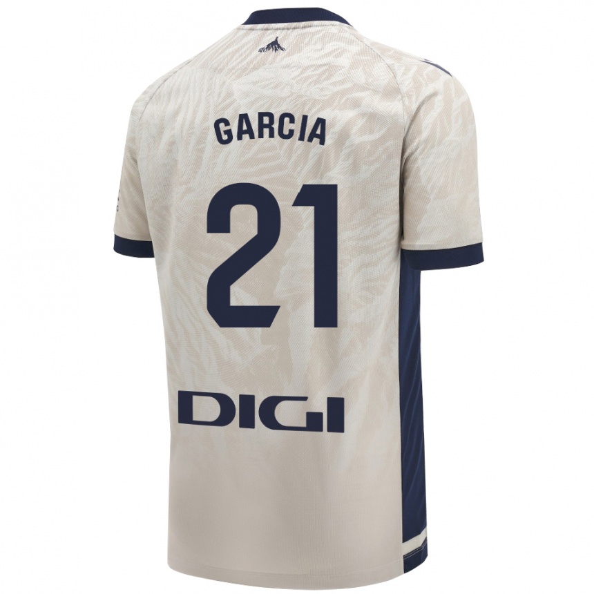 Kids Football Jon García #21 Light Gray Away Jersey 2024/25 T-Shirt Uk