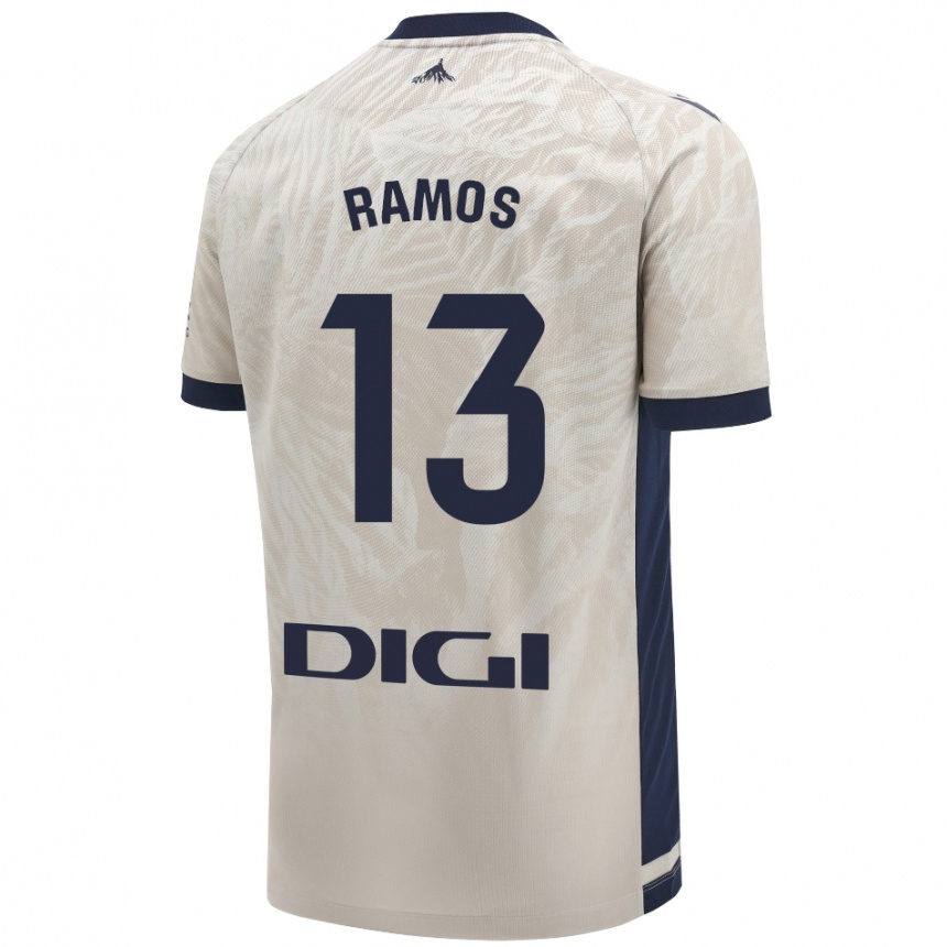 Kids Football Darío Ramos #13 Light Gray Away Jersey 2024/25 T-Shirt Uk