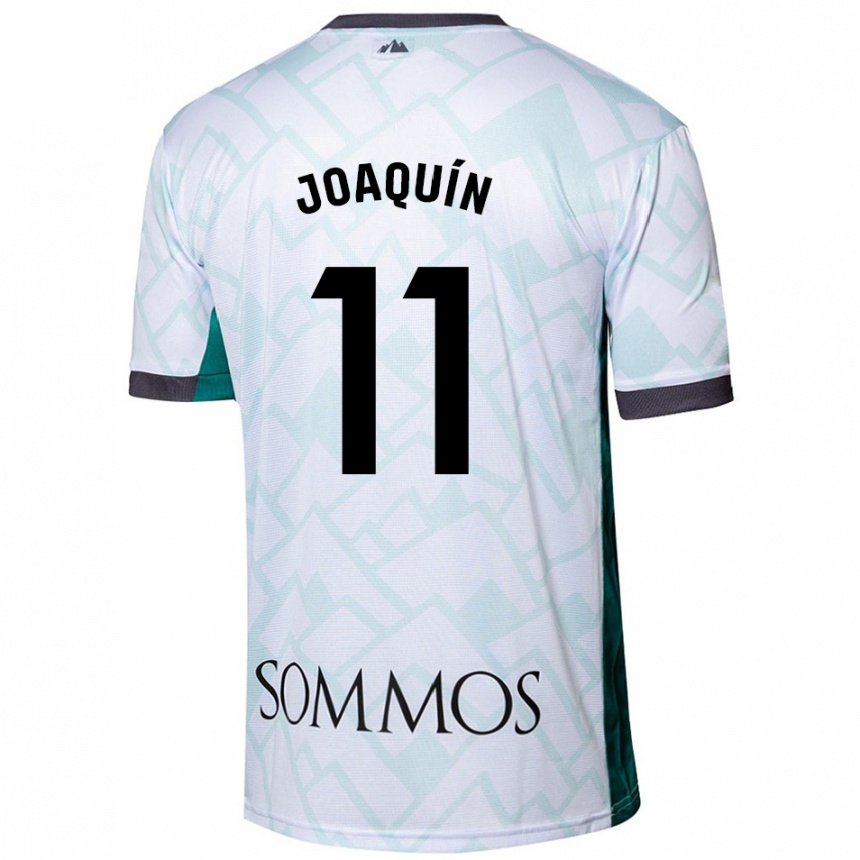 Kids Football Joaquin Munoz #11 White Green Away Jersey 2024/25 T-Shirt Uk