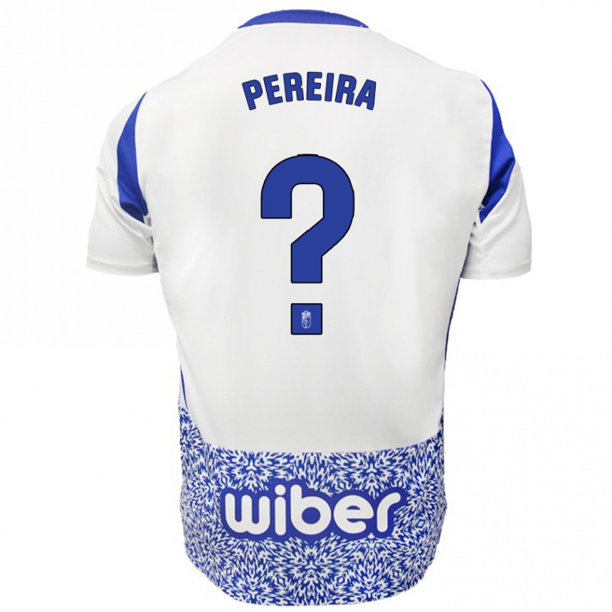 Kids Football João Pereira #0 White Blue Away Jersey 2024/25 T-Shirt Uk