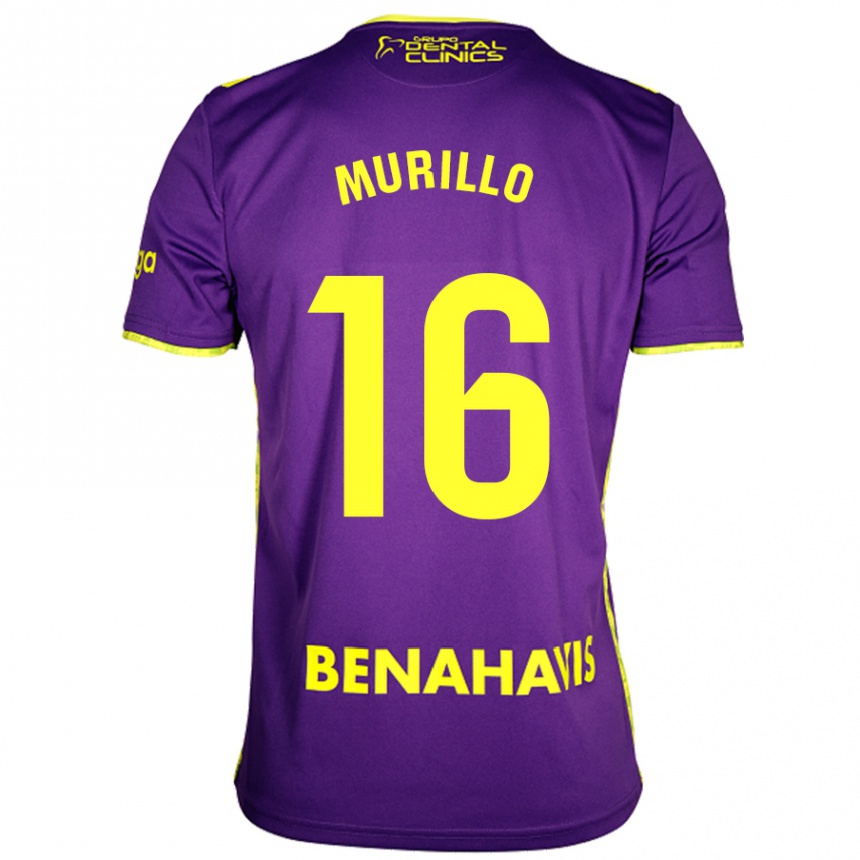 Kids Football Diego Murillo #16 Purple Yellow Away Jersey 2024/25 T-Shirt Uk