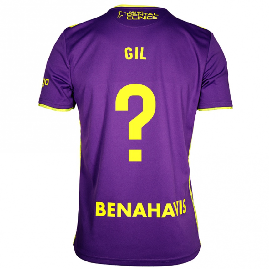 Kids Football José Gil #0 Purple Yellow Away Jersey 2024/25 T-Shirt Uk