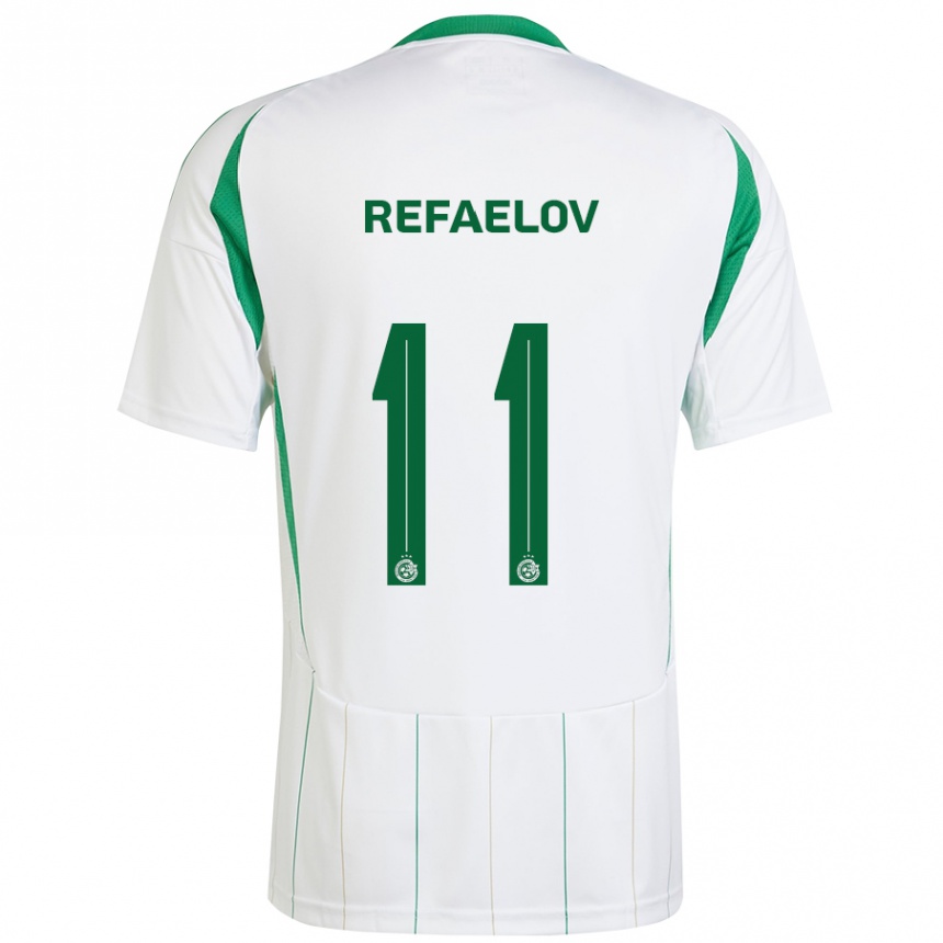 Kids Football Lior Refaelov #11 White Green Away Jersey 2024/25 T-Shirt Uk