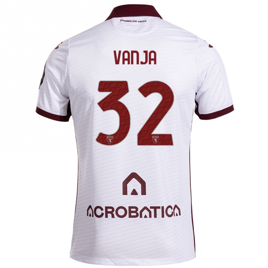 Kids Football Vanja Milinković-Savić #32 White Maroon Away Jersey 2024/25 T-Shirt Uk