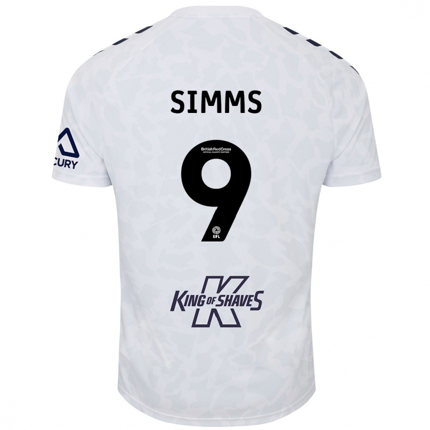 Kids Football Ellis Simms #9 White Away Jersey 2024/25 T-Shirt Uk