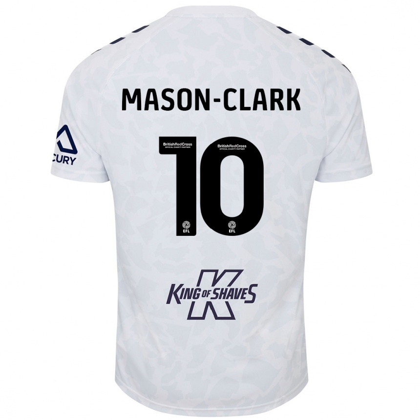 Kids Football Ephron Mason-Clark #10 White Away Jersey 2024/25 T-Shirt Uk