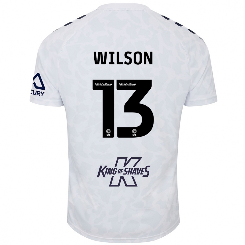 Kids Football Ben Wilson #13 White Away Jersey 2024/25 T-Shirt Uk