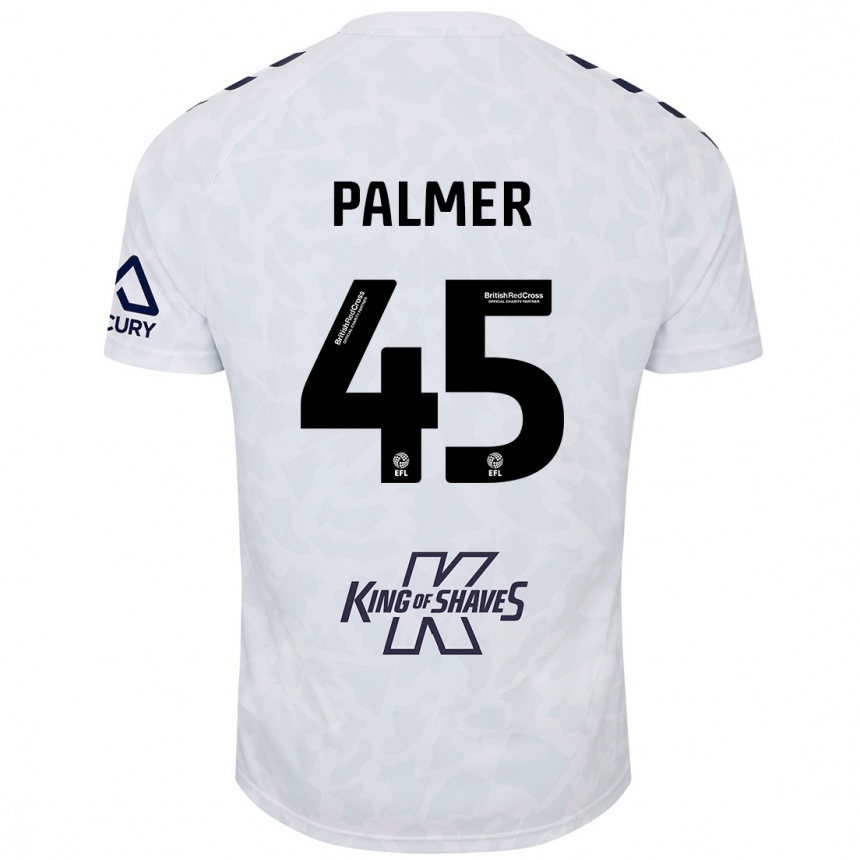 Kids Football Kasey Palmer #45 White Away Jersey 2024/25 T-Shirt Uk