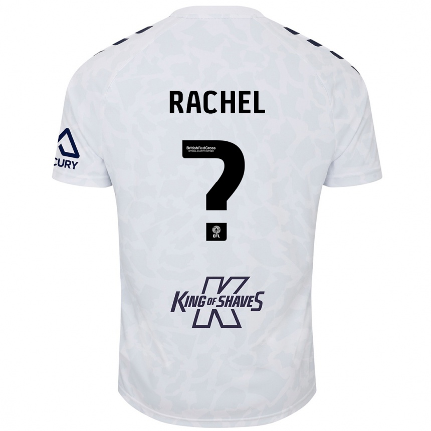 Kids Football Daniel Rachel #0 White Away Jersey 2024/25 T-Shirt Uk