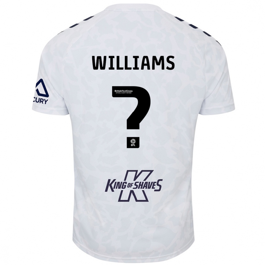 Kids Football Thomas Williams #0 White Away Jersey 2024/25 T-Shirt Uk