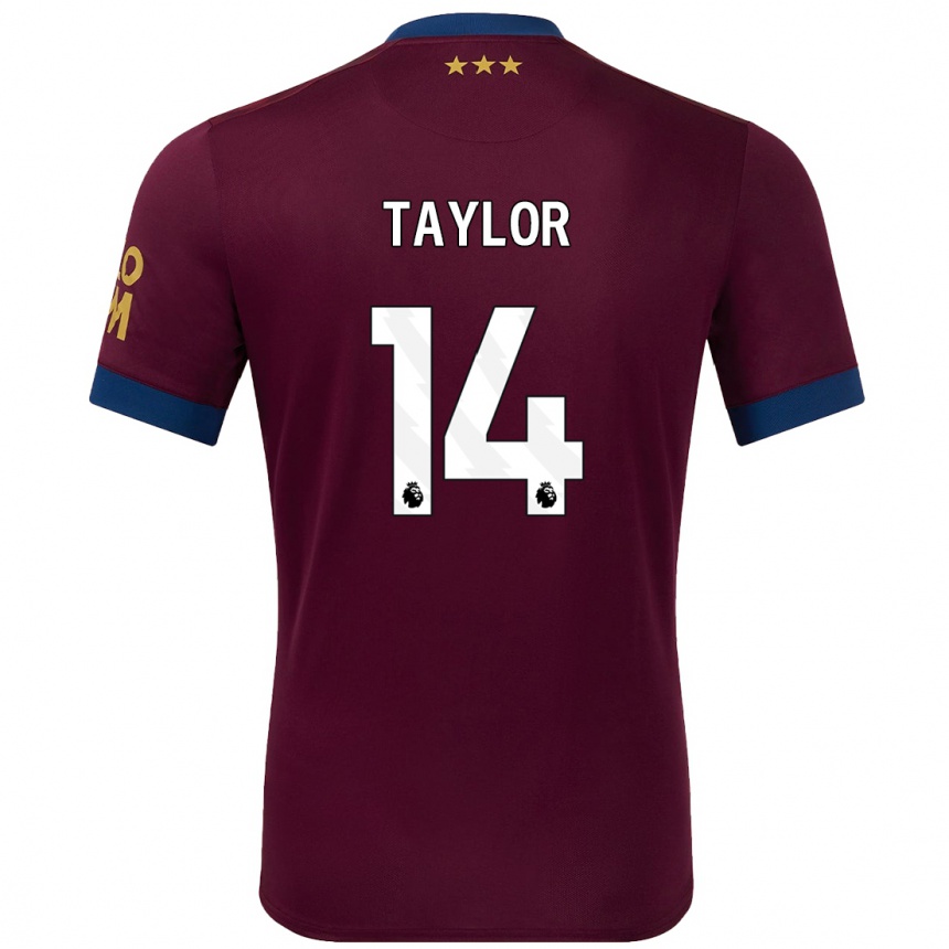 Kids Football Jack Taylor #14 Brown Away Jersey 2024/25 T-Shirt Uk