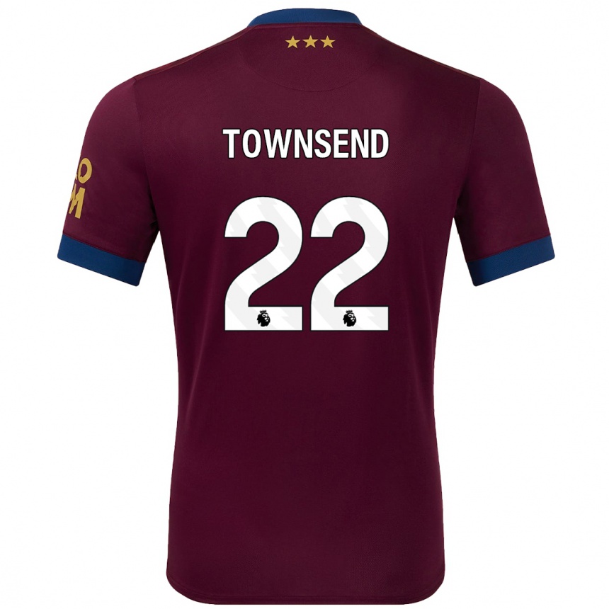 Kids Football Conor Townsend #22 Brown Away Jersey 2024/25 T-Shirt Uk