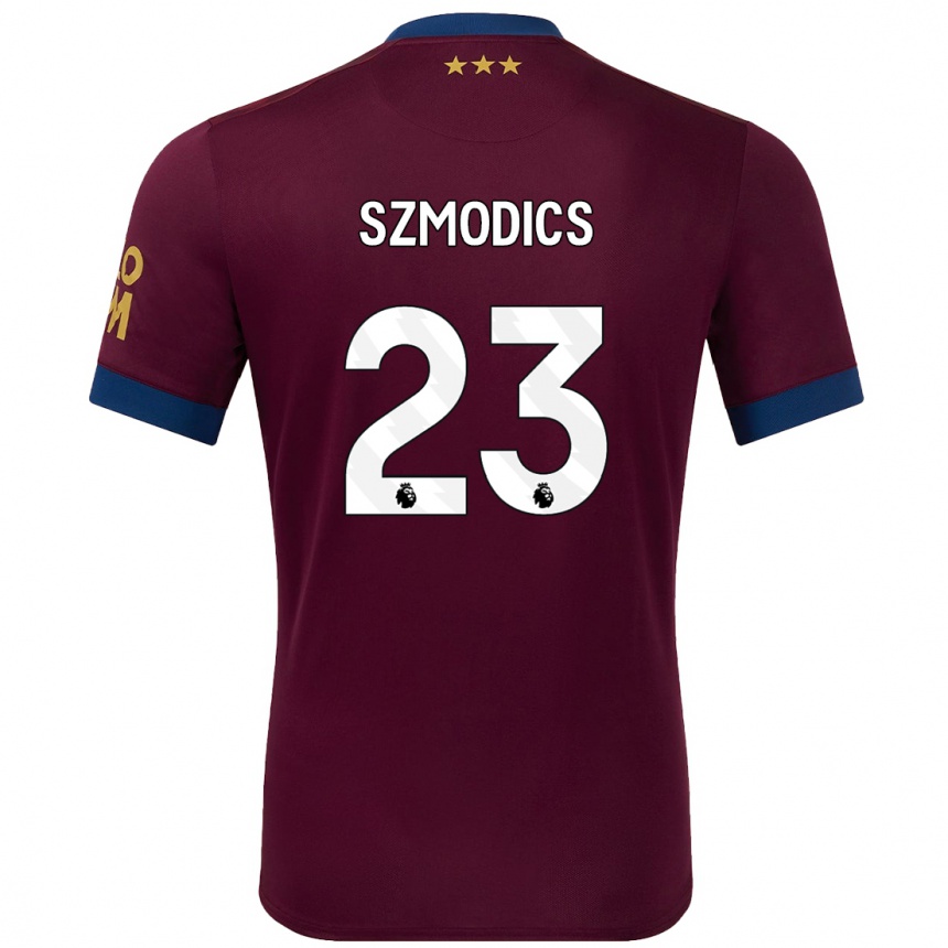 Kids Football Sammie Szmodics #23 Brown Away Jersey 2024/25 T-Shirt Uk