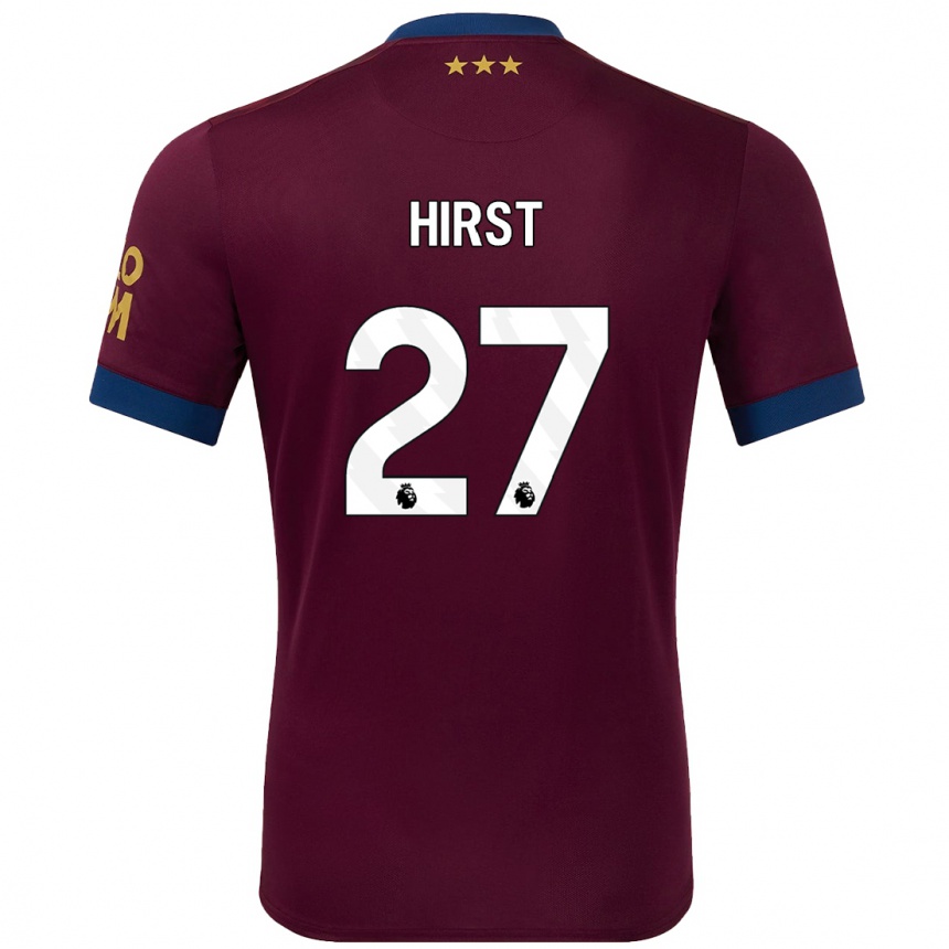 Kids Football George Hirst #27 Brown Away Jersey 2024/25 T-Shirt Uk