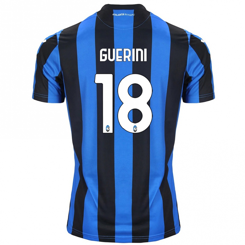 Men Football Alessio Guerini #18 Blue Black Home Jersey 2024/25 T-Shirt Uk