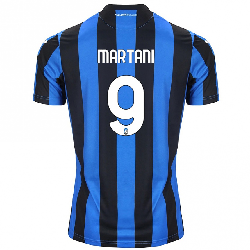 Men Football Alice Martani #9 Blue Black Home Jersey 2024/25 T-Shirt Uk