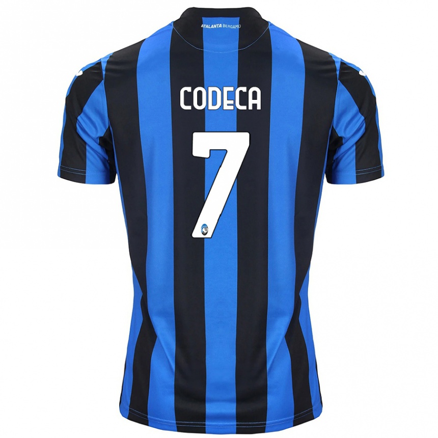 Men Football Bianca Codeca #7 Blue Black Home Jersey 2024/25 T-Shirt Uk