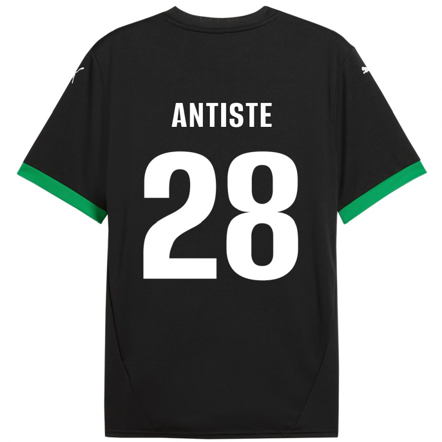 Men Football Janis Antiste #28 Black Dark Green Home Jersey 2024/25 T-Shirt Uk